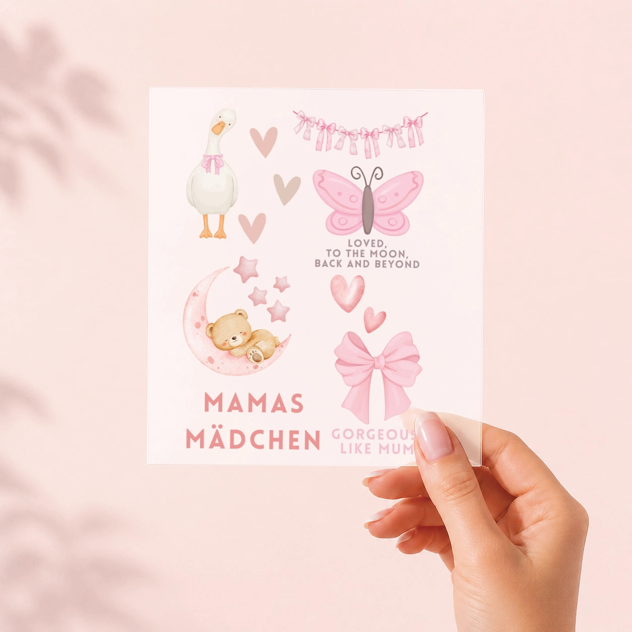 Oh Baby Girl – Baby-Shower Motivbogen