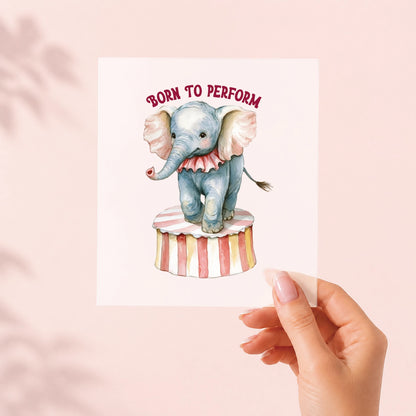 Born to Perform – Bügelbild