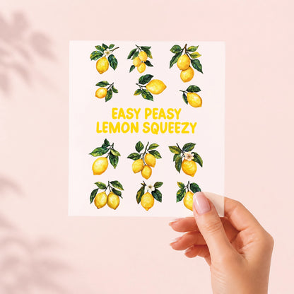 Bügelbilder-Set „Easy Peasy Lemon Squeezy“