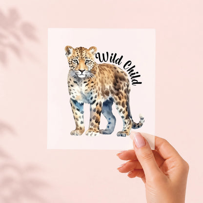 Wild Child Leopard – Bügelbild